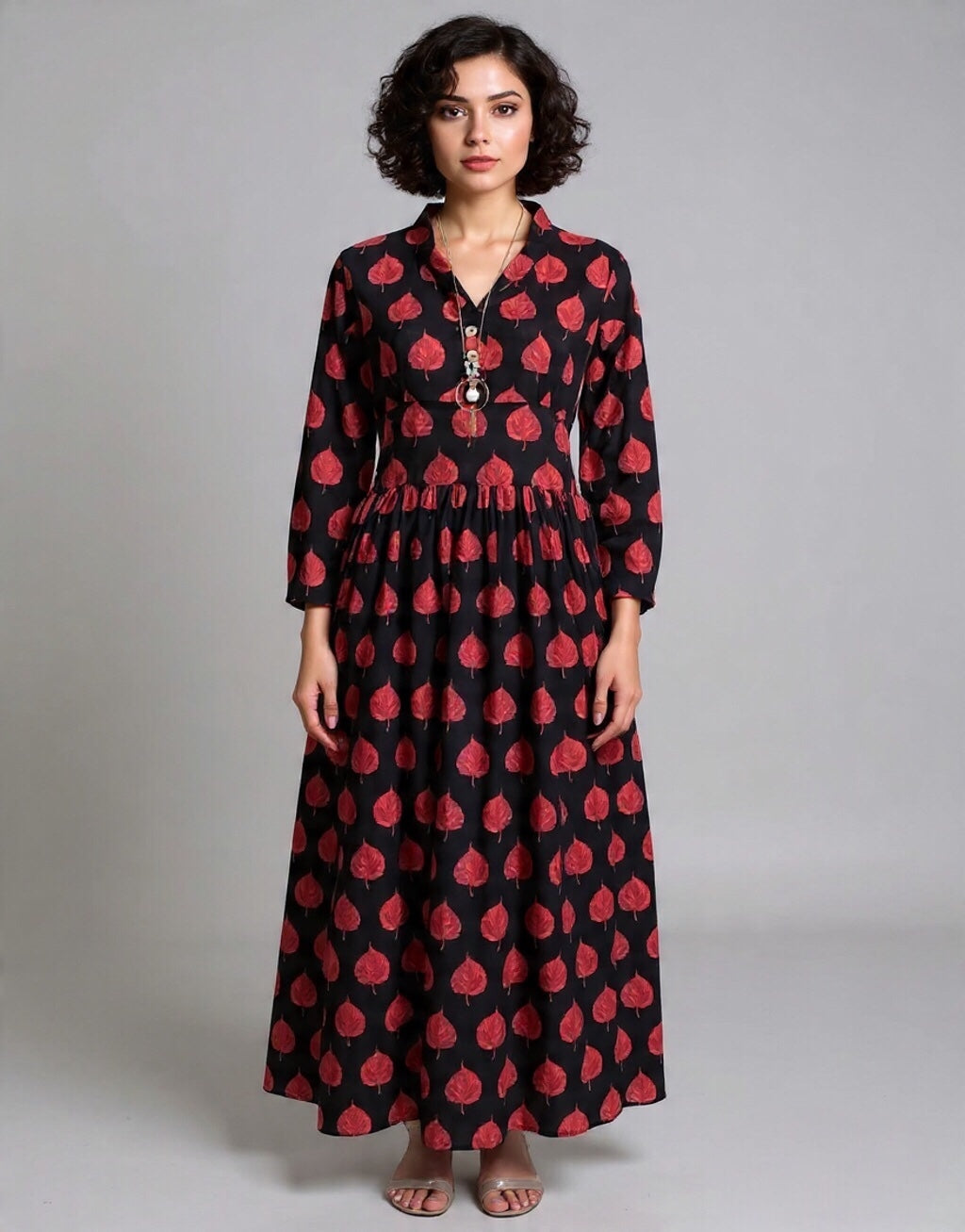 Printed Lawn Maxi Dress