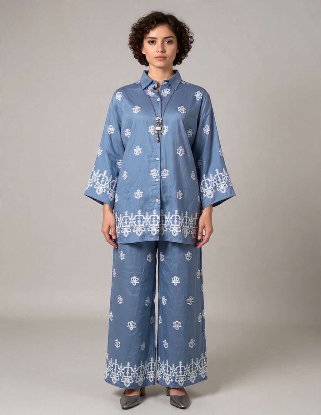 Elegant Motif Two-Piece Co-Ord