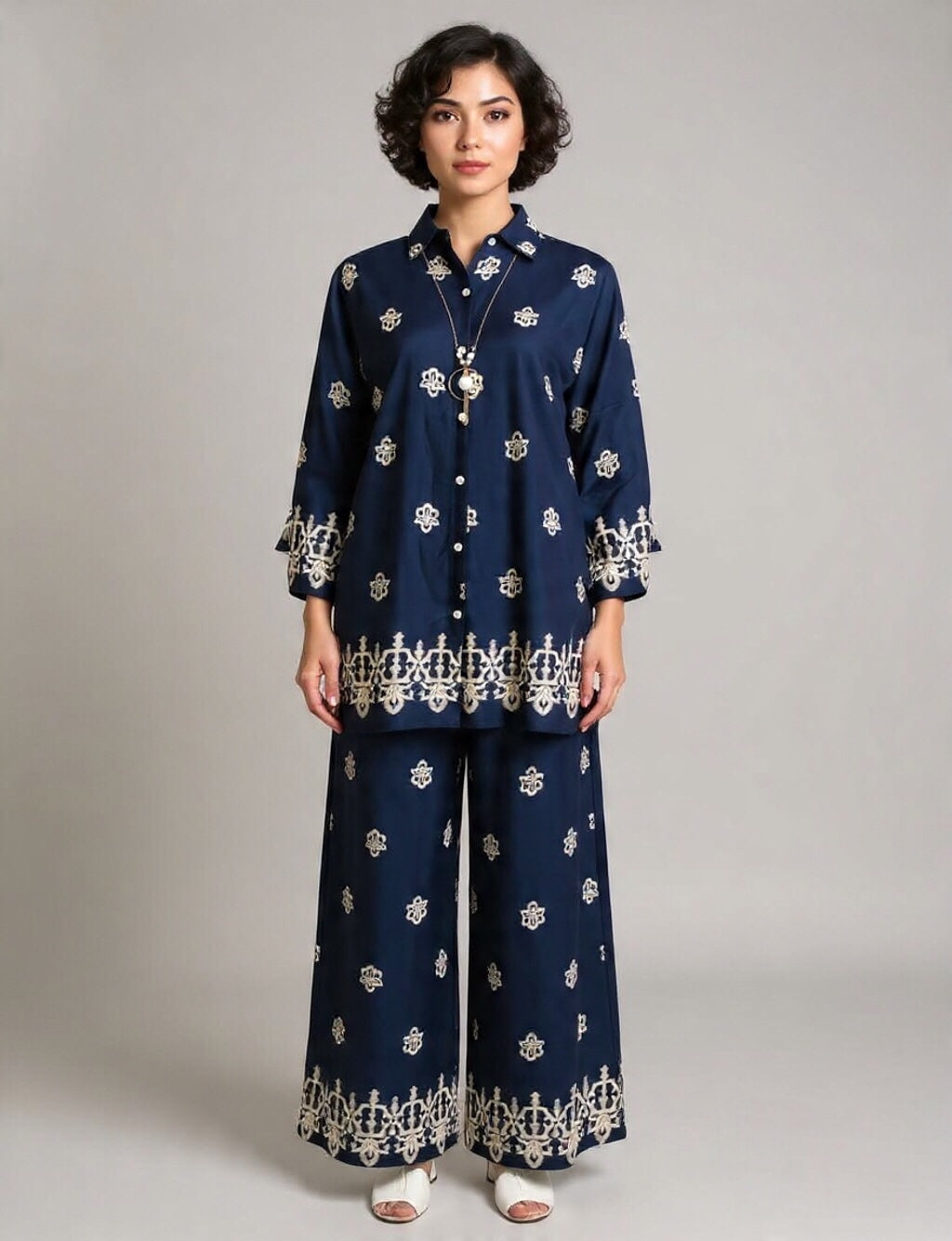 Elegant Motif Two-Piece Co-Ord