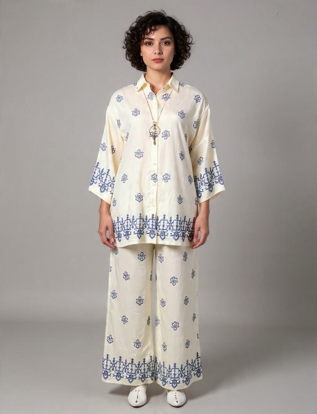 Elegant Motif Two-Piece Co-Ord