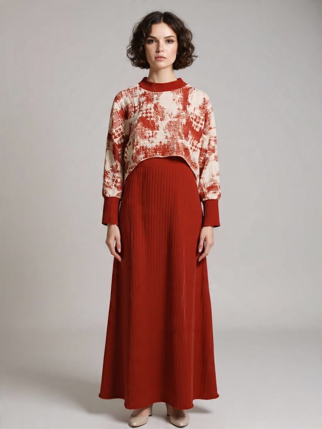 Modern Grace Two-Piece Dress